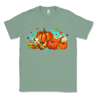 Sage thankful pumpkins Classic Tee - MaliasSmallBusiness