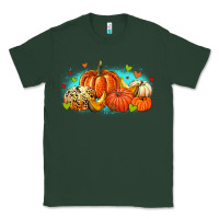 Sports Green thankful pumpkins Classic Tee - MaliasSmallBusiness