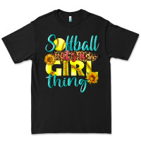 Black softball it's a girl thing Premium Tee - LillyAllenDesigns