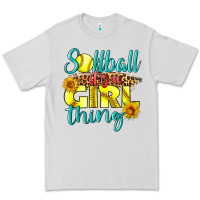 Dove Grey softball it's a girl thing Premium Tee - LillyAllenDesigns
