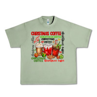 Oil Green Christmas coffee Urban Heavy Tee - MaliasSmallBusiness
