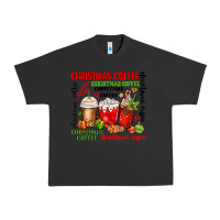 Pigment Black Christmas coffee Urban Heavy Tee - MaliasSmallBusiness