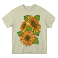Mossy sunflowers Heavy Core Tee - Artiststas