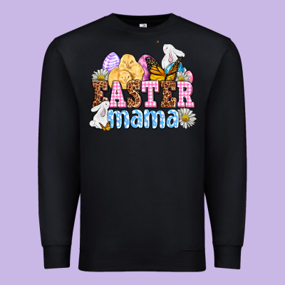 Easter Mama Premium Sweatshirt Designed By Oliviacreatesart