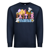 Navy Easter mama Premium Sweatshirt - OliviaCreatesArt