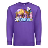 Purple Easter mama Premium Sweatshirt - OliviaCreatesArt