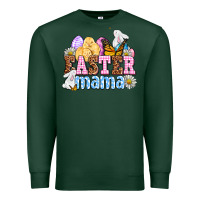 Sports Green Easter mama Premium Sweatshirt - OliviaCreatesArt