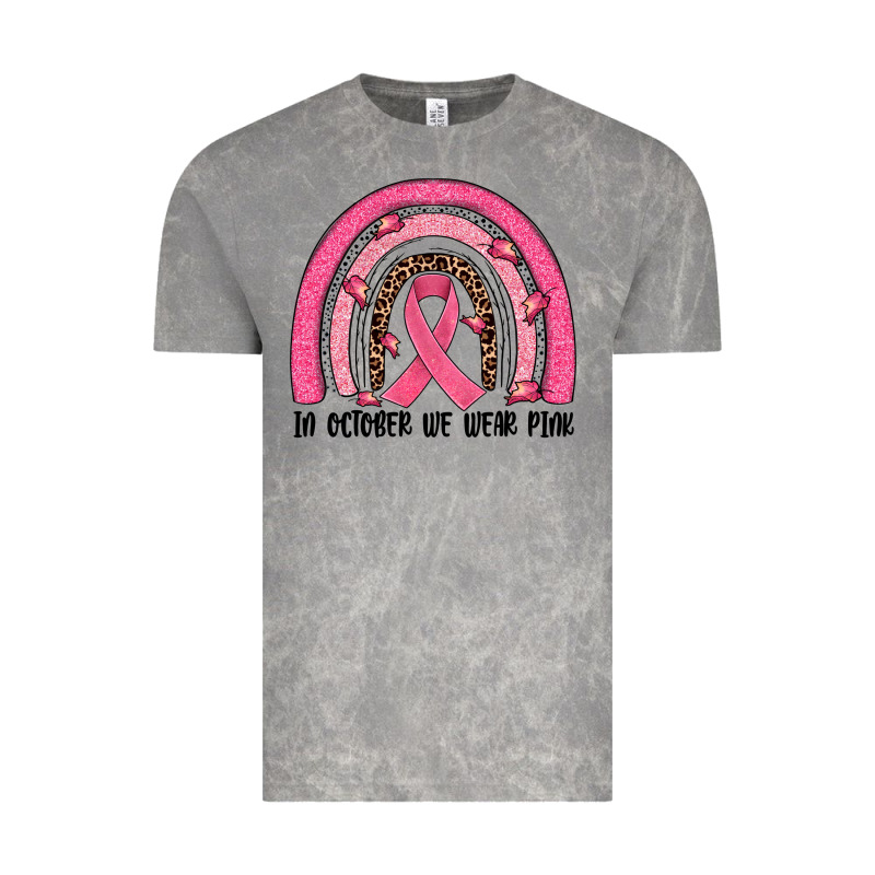 In October We Wear Pink Rainbow Vintage Tee by JahusDesignShop | Teevron