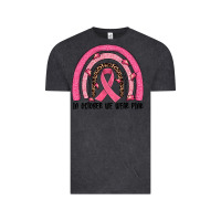 Vintage Black in october we wear pink rainbow Vintage Tee - JahusDesignShop