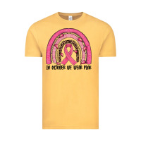 Vintage Mustard in october we wear pink rainbow Vintage Tee - JahusDesignShop