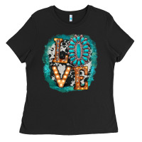 Black love western Ladies Tee - AdoDesignShop