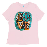 Bubblegum Pink love western Ladies Tee - AdoDesignShop