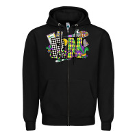 Black registered nurse mardi gras Zipper Hoodie - CowGirlArtShop