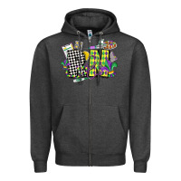 Charcoal Heather registered nurse mardi gras Zipper Hoodie - CowGirlArtShop