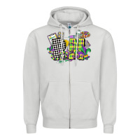 Registered Nurse Mardi Gras Zipper Hoodie | Teevron