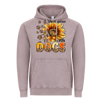 Vintage Zinc life is better with dogs sunflower Vintage Hoodie - MaliasSmallBusiness