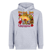 Heather Grey Blessed and taco obsessed Mexico Heavyweight Hoodie - FaDigitalArtStudio