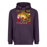 Plum Blessed and taco obsessed Mexico Heavyweight Hoodie - FaDigitalArtStudio
