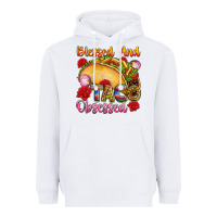 White Blessed and taco obsessed Mexico Heavyweight Hoodie - FaDigitalArtStudio