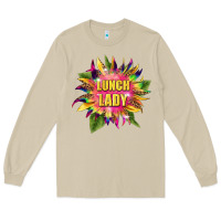 Mushroom lunch lady tie dye sunflower Long Sleeve Tee - BarkalooDesign