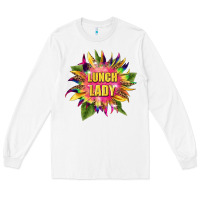 White lunch lady tie dye sunflower Long Sleeve Tee - BarkalooDesign