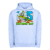 Pigment Grape Ice Birthday Boy Frog Age 5 Urban Hoodie - LillyAllenDesigns