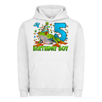 Pigment Lunar Rock Birthday Boy Frog Age 5 Urban Hoodie - LillyAllenDesigns