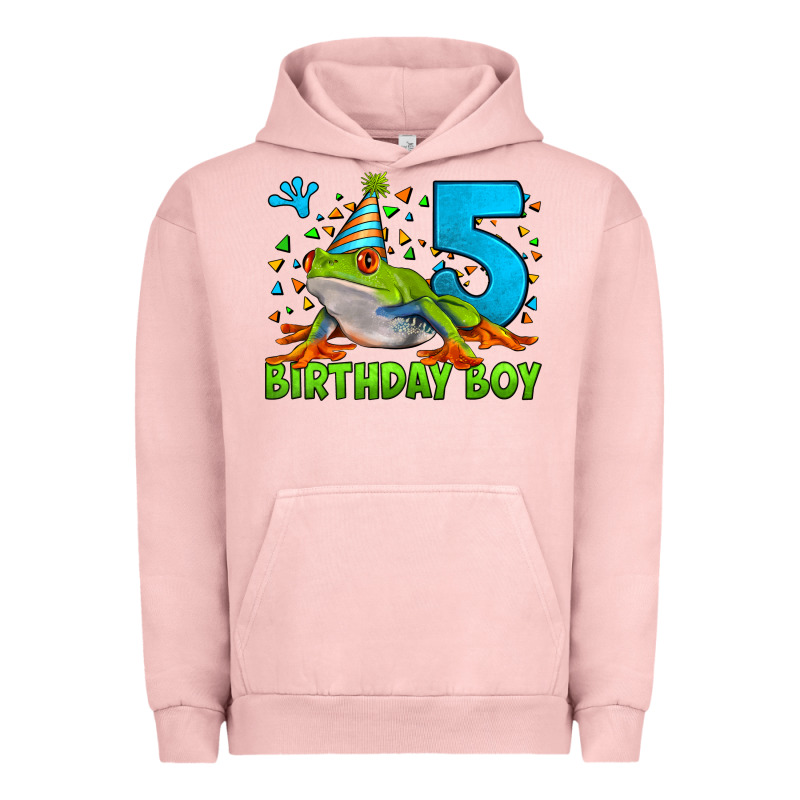 Birthday Boy Frog Age 5 Urban Hoodie by LillyAllenDesigns | Teevron