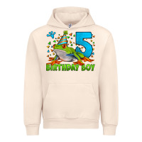 Sandshell Birthday Boy Frog Age 5 Urban Hoodie - LillyAllenDesigns