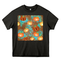 Asphalt plaid fall pumpkin seamless Heavy Core Tee - AdoDesignShop