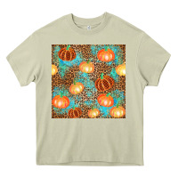 Mossy plaid fall pumpkin seamless Heavy Core Tee - AdoDesignShop