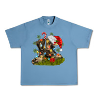 Pebble Blue Christmas soldier veteran boots Urban Heavy Tee - MaliasSmallBusiness