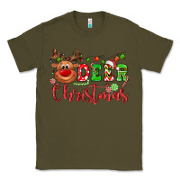 Army Green Deer Christmas reindeer Classic Tee - NancyCooperArtShop