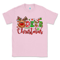 Bubblegum Pink Deer Christmas reindeer Classic Tee - NancyCooperArtShop