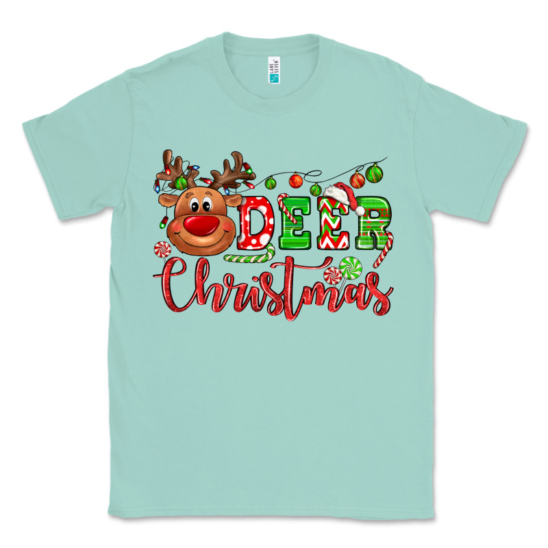 Deer Christmas Reindeer Classic Tee by NancyCooperArtShop | Teevron