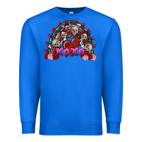 True Royal Skull Xoxo rainbow Valentine's Day Premium Sweatshirt - FaDigitalArtStudio