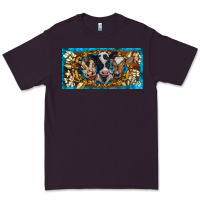 Plum western cow turquoise’s white flowers license plate template Premium Tee - BarkalooDesign