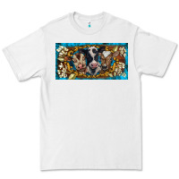 White western cow turquoise’s white flowers license plate template Premium Tee - BarkalooDesign