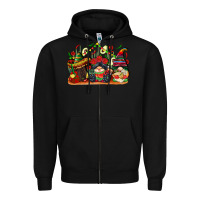 Black cinco de mayo gnomes Zipper Hoodie - CowGirlArtShop