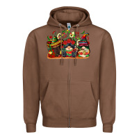Chestnut cinco de mayo gnomes Zipper Hoodie - CowGirlArtShop