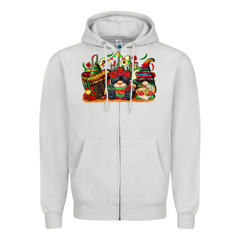 Cinco De Mayo Gnomes Zipper Hoodie by CowGirlArtShop | Teevron