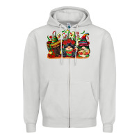 Dove Grey cinco de mayo gnomes Zipper Hoodie - CowGirlArtShop