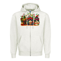 Oatmeal Heather cinco de mayo gnomes Zipper Hoodie - CowGirlArtShop
