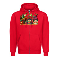 Red cinco de mayo gnomes Zipper Hoodie - CowGirlArtShop