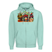 Seafoam cinco de mayo gnomes Zipper Hoodie - CowGirlArtShop