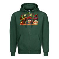 Sports Green cinco de mayo gnomes Zipper Hoodie - CowGirlArtShop