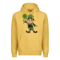 Antique Gold St. Patrick's day elf Premium Hoodie - CowGirlArtShop