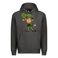 Charcoal Heather St. Patrick's day elf Premium Hoodie - CowGirlArtShop