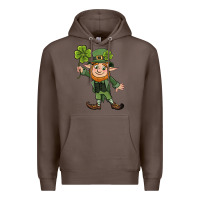 Coffee St. Patrick's day elf Premium Hoodie - CowGirlArtShop
