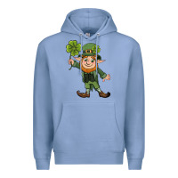 Colony Blue St. Patrick's day elf Premium Hoodie - CowGirlArtShop